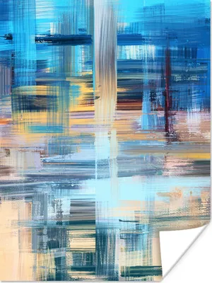 Produktbild von MuchoWow® Poster Ölfarbe - Abstrakt - Malerei 120x160 cm - Wandbilder