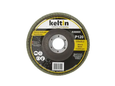 Image de KELTIN Disque abrasif à lamelles, 125 mm, P120 K00005