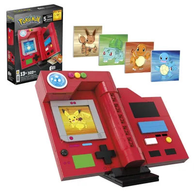 Produktbild von Pokémon Bau-Spielzeug - Baubare Pokédex aus der Region Kanto mit 322 Teilen