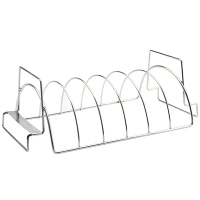 Produktbild von Barbecook Spareribs halter grill, Rippchenhalter grillen aus edelstahl, 34,5x20x15cm, Silber