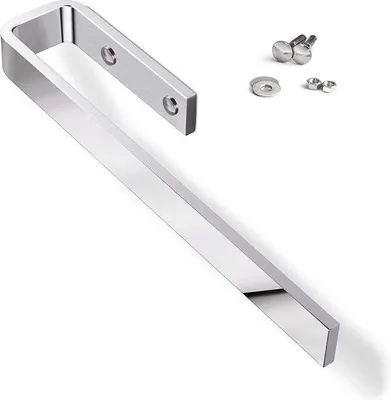 Produktbild von Famanu Handtuchhalter für Schrankmontage - Aus massivem Aluminium - Chrom poliert