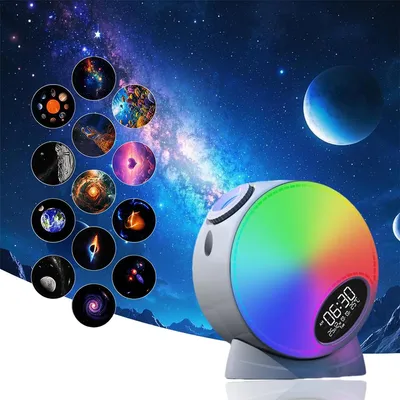 Produktbild von Sternenhimmel Projektoren, Sternenprojektor mit Sternschnuppen – HD-Nachtlicht für Schlafzimmer, Bluetooth-Lautsprecher, Weißes Rauschen, Kinderzimmer