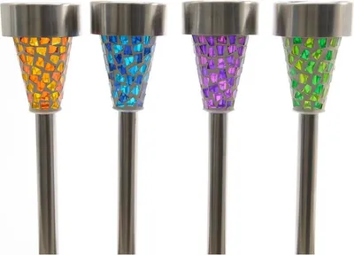 Image de Borne Solaire Mosaïque Lumineo éclairage Décoratif Autonome Effet Mosaïque - Lumineo