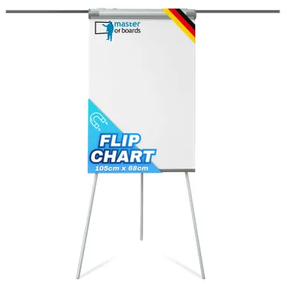 Produktbild von Flipchart Coyote PRO Höhenverstellbares Dreibein-Stativ mit Papierhaltern