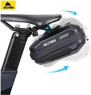 Produktbild von WILDMAN Reisetasche passend für Fahrradrahmen mit Reißverschluss 1L (4"- 7") M90 schwarz