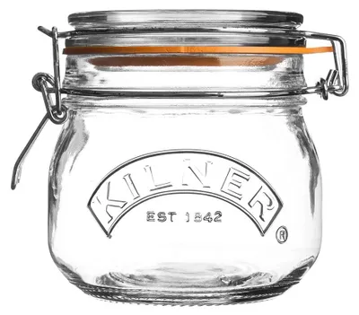 Productafbeelding van Kilner glazen pot met klemdeksel | 500 ml | Rond | Voorraadpotten met deksel, luchtdicht