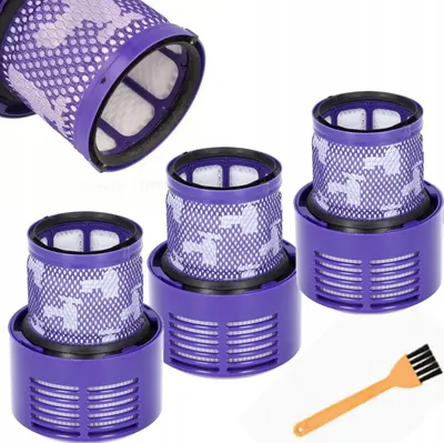 Image de Rosfix Set Filtres HEPA 3x – Lavables et Réutilisables | Filtration à 99,97 % | Accessoire Universel pour Aspirateurs Sans Fil