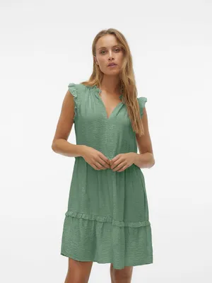 Zdjęcie produktu dla Vero Moda Josie Krótka Sukienka bez rękawów Green XS Woman Green XS