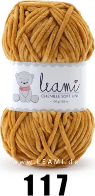 Produktbild von LEAMI Chenille Soft UNI 117 zimt
