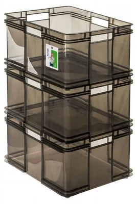 Produktbild von Keeeper BRUNO Aufbewahrungsboxen XXL Kristallgrau robust