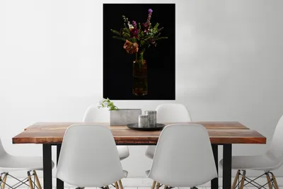 Produktbild von MuchoWow® Poster Blumen - Farben - Stilleben 60x80 cm - Schlafzimmer Dekoration
