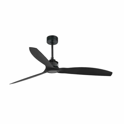 Image de Ventilateur de plafond à basse consommation avec télécommande Just Fan Noir 128 cm