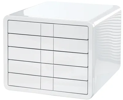 Produktbild von HAN Schubladenbox i Box 5 Schübe Gehäuse: weiß Schubladen: weiß