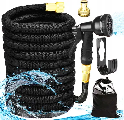 Obrázok produktu pre Rozťahovací záhradný hadica s pištoľou a hákom, 15m set