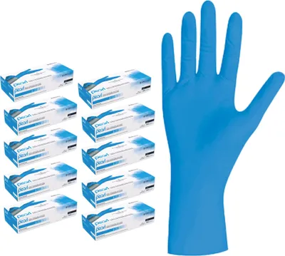 Produktbild von Unigloves BLUE PEARL Nitrilhandschuhe 9-10 X-Large 10x100 Stück/Karton