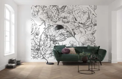 Obrázek produktu pro Komar netkaná tapeta "Květinový záhon" - rozměr: 300 x 250 cm (šířka x výška), 6 panelů