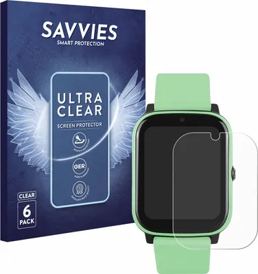 Produktbild von 6x Für One2Track Connect NEXT Schutzfolie Savvies Displayschutz Display Schutz Folie Klar Transparent