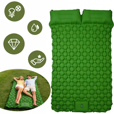 Produktbild von Isomatte Camping, Luftmatratze Ultraleicht, Camping Matratze mit Kissen, Tragbar Luftzellenmatte für Outdoor, Wandern, Zelt, Strand