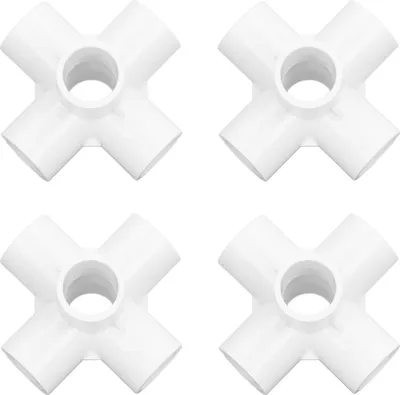 Obrázek produktu pro 10PCS 6 Way Pipe Fittings PVC plastové trubky rohové koleno konektor 20mm vnitřní průměr bílý
