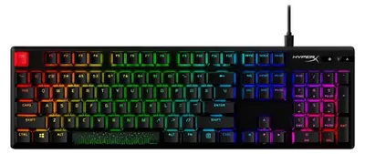 Obrázek produktu pro Alloy Origins PBT HX Blue – mechanická herní klávesnice, Plná velikost (100 %), Kabel, USB, Mechanický spínač, RGB LED, Černá