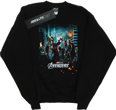 Produktbild von Marvel Studios - "The Avengers" Sweatshirt für Herren BI40679 (XXL) (Schwarz)