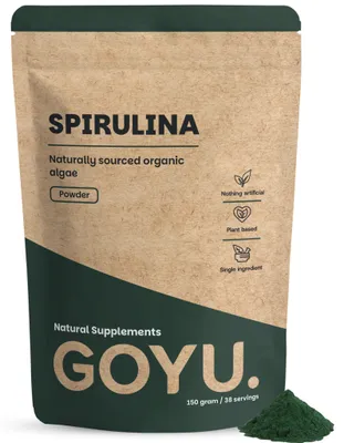 Productafbeelding van Goyu Spirulina Poeder Biologisch - Arthrospira Platensis (150 gram)
