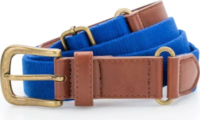 Produktbild von Asquith & Fox Kunstleder und Canvas Gürtel RW6144 (Einheitsgröße) (Königsblau)