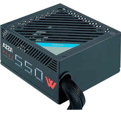 Produktbild von Azza PSAZ-550W, 550 W, 110 - 240 V, 20+4 pin ATX, Nicht-modular, PC, ATX