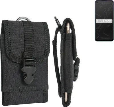 Produktbild von K-S-Trade Holster Handy Hülle kompatibel mit Oppo A72 Holster Handytasche Gürtel Tasche Schutz Hülle Robust Outdoor schwarz