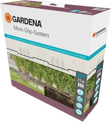 Produktbild von Gardena Micro-Drip-System Set Hecke/Sträucher 25m