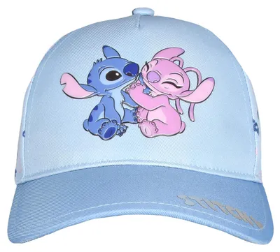 Produktbild von Disney Lilo & Stitch Kappe für Mädchen - Stitch & Angel Kinder Cap Basecap Baseballkappe verstellbar Blau