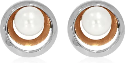 Produktbild von ENC21319001 Ohrstecker bicolor mit weißer Süßwasserzuchtperle XEN