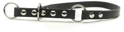 Produktbild von Das Lederband Würger mit Stop Weinheim schwarz, Länge: 60 cm / Breite: 25 mm