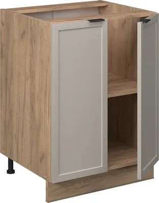 Obrázok produktu pre Kuchynská spodná skrinka Vicco Fame-Line GreyBeige 60 cm bez pracovnej dosky, Model 50303