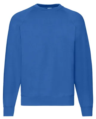 Image de Fruit of the Loom - Sweat-shirt « Classic » pour hommes/femmes, manches raglan, LT2391 (XL) (bleu roi)
