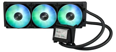 Obrázok produktu pre ASUS MAX GAMING LC 360 ARGB LCD, Vodné chladenie typu všetko v jednom, 12 cm, Čierna