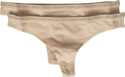 Immagine prodotto di Confezione 2 slip CK CALVIN KLEIN perizoma donna bipack slip mutande underwear articolo QD3788E THONG 2PK, XS, Cotone 95%,Spandex 5%