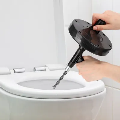 Obrázok produktu pre Čistič kanalizácie, čistič kanalizácie, WC kefa, ručný nástroj, WC piest, odstraňovač upchatého potrubia