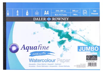 Immagine prodotto di Daler Rowney D431235409, blocco di carta per acquerelli, formato A4, 300 g/m²