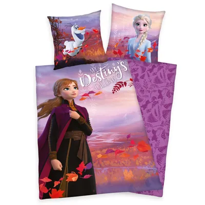Produktbild von DisneyŽs Eiskönigin Bettwäsche / Kinderbettwäsche, 100% Baumwolle ( Renforcé ), 80x80 + 135x200 cm