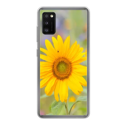 Produktbild von MuchoWow® Handyhülle Schutzhülle Hülle für Samsung Galaxy A41 Blumen - Sonnenblume - Gelb Silikon Softcase Handy Hülle - Mobiltelefon