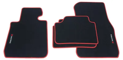 Produktbild von Fußmatten Sportline passend für BMW 1er F20 / F21 3-Türer 5-Türer 2011- 06/2019, Bandeinfassung:Rot