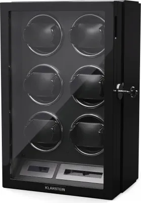 Obrázek produktu pro Klarstein Sarthe 6, natahovač hodinek, pro 6 hodinek, 5 režimů otáčení, LED osvětlení, dotykové ovládání, dálkové ovládání