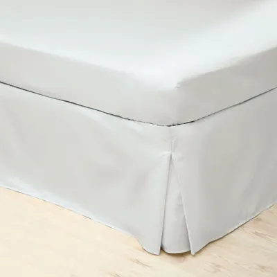 Image de Belledorm - Volant plateforme, percale BM179 (pour lit double étroit) (Blanc)