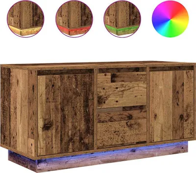 Immagine prodotto di Mobile Porta TV con Luci LED Legno Antico 100x41x50 cm