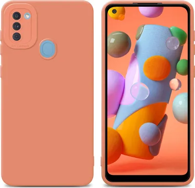 Produktbild von Cadorabo Hülle für Samsung Galaxy A11 / M11 Schutz Hülle in Orange TPU Silikon Etui Case Handyhülle