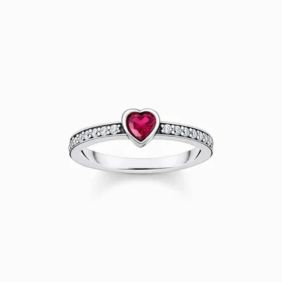 Produktbild von Damen Solitärring aus Sterlingsilber mit Zirkonia von Thomas Sabo