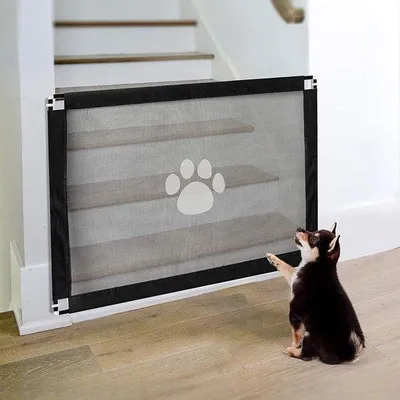 Produktbild von Famanu Haustiergitter für Innen - Sicher und Multifunktional - 100 x 80 cm