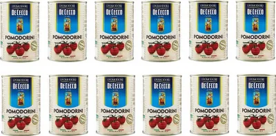 Produktbild von 12x De Cecco Pomodorini Kirschtomaten Tomaten sauce aus Italien dose 400g