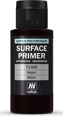 Produktbild von Vallejo Primer - Black - 60ml Dosierflasche Grundierung Schwarz 73.602